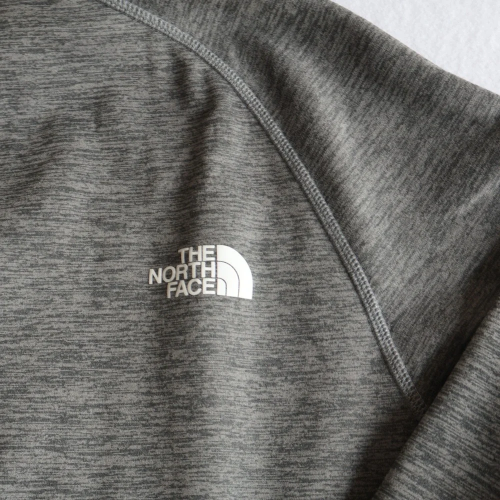 The North Face Mens XXL Grey Heather 1/4 Zip Pullover Fleece Mock Neck Jacket